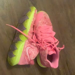 Nike, Kyrie’s from the sponge bob collection.